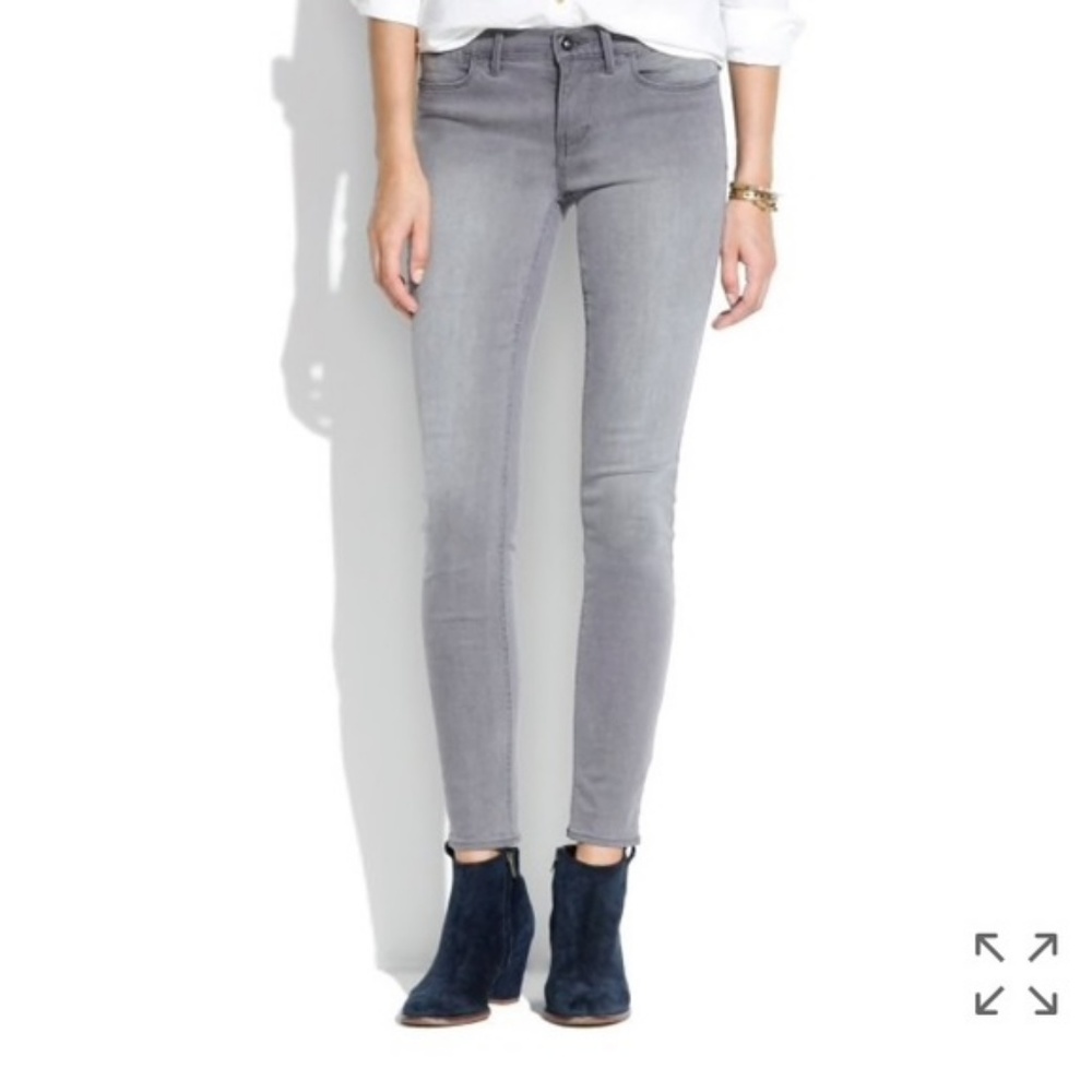 Madewell skinny skinny jeans in grey size 28